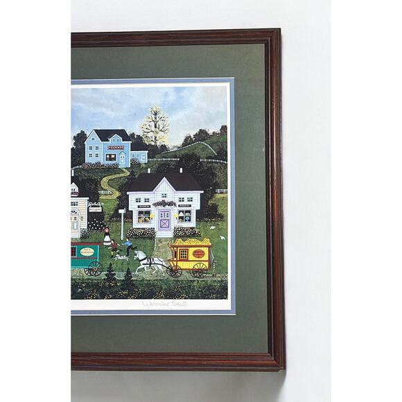 Wooster Scott Signed Artist Proof AP 69/150 “Down Memory Lane” Framed Folk Art - Picture 5 of 7